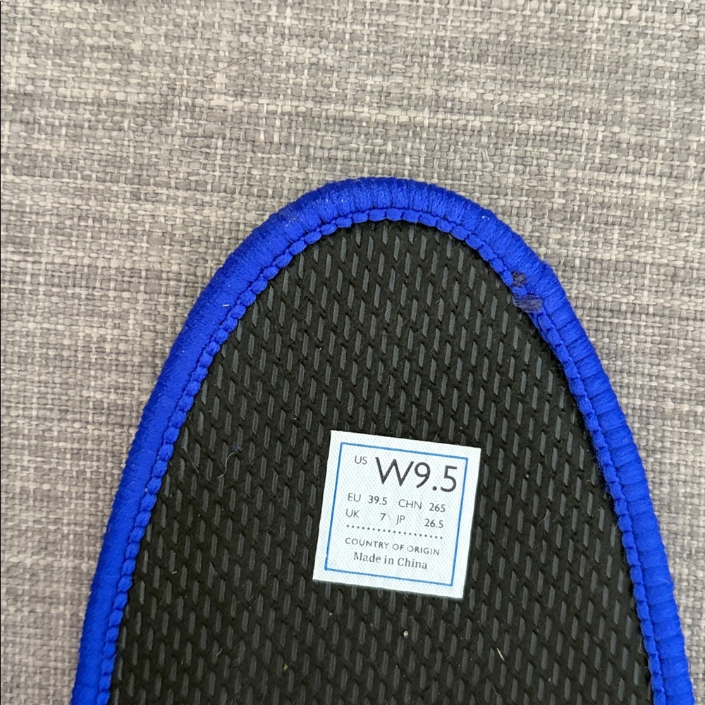Rothy's Black Flats with Royal Blue Trim - Picture 7 of 11